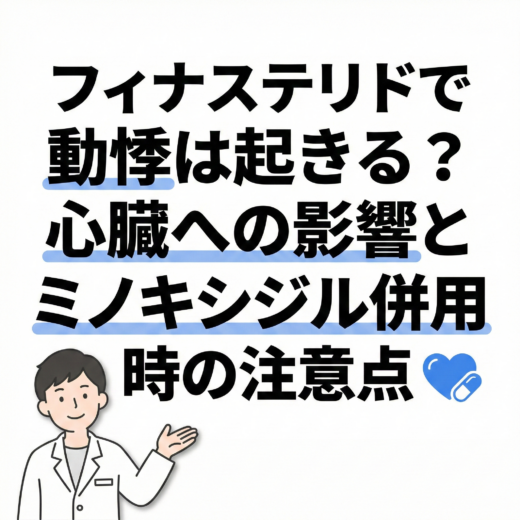フィナステリドで動悸は起きる？心臓への影響とミノキシジル併用時の注意点