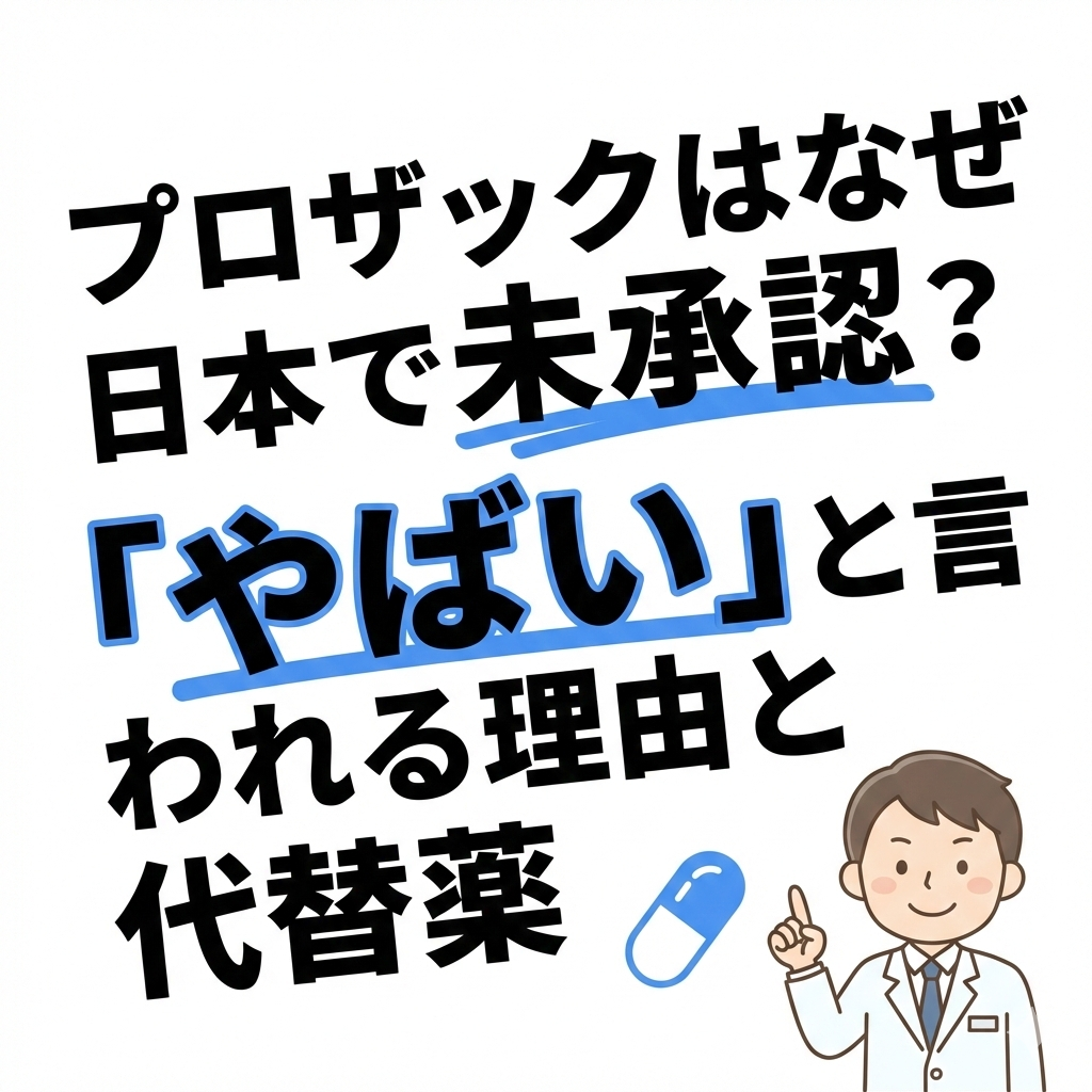 プロザックはなぜ日本で未承認？「やばい」と言われる理由と代替薬【2026年版】