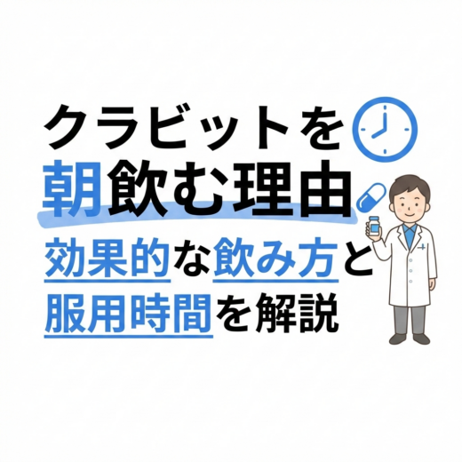 クラビットを朝に飲む理由