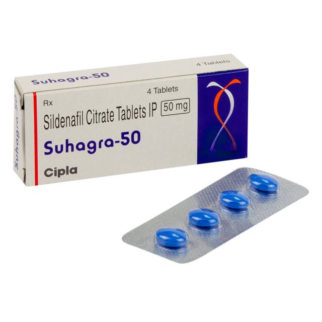 スハグラ(SUHAGRA) 50mg 4錠　※バイアグラのジェネリック