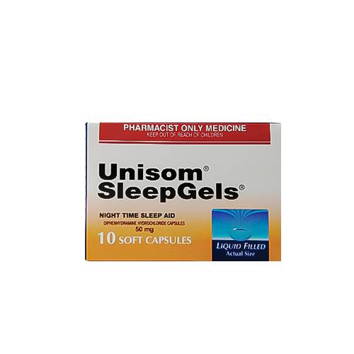 ユニソム・スリープジェル(Unisom SleepGels) 50mg 10カプセル