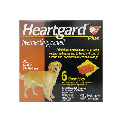 ハートガード プラス チュアブル（HEARTGARD PLUS CHEWABLE） 大型犬用 272mcg 6錠