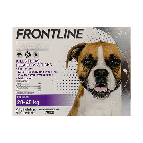 フロントラインプラス(Frontline Plus) 大型犬用(20～40kg) 3本