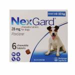 ネクスガード（NexGard）28mg チュアブル錠　犬用 4～10kg 6錠