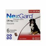 ネクスガード（NexGard）136mg チュアブル錠　犬用 25～50kg 6錠